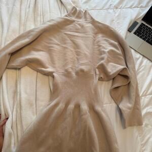 zara turtleneck sweater dress